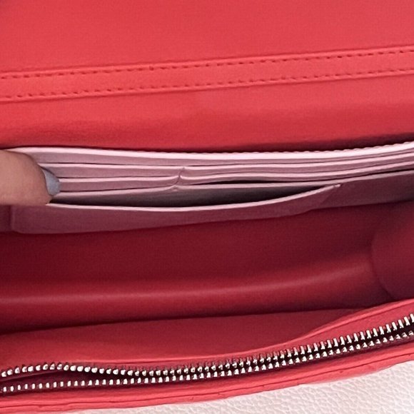 CHRISTIAN DIOR Lambskin Cannage Miss Dior Promenade Bag Coral Orange/Vermillion - Picture 9 of 17